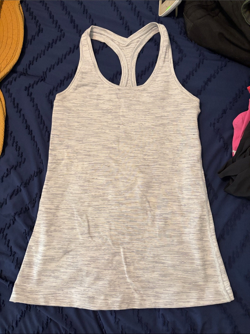 lululemon athletica Light Heather Gray Racerback Tank